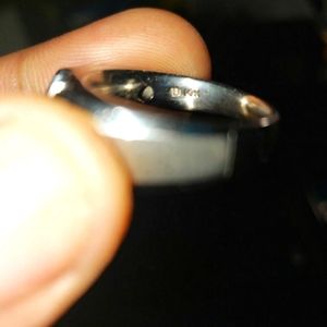 14kt white gold men's ring